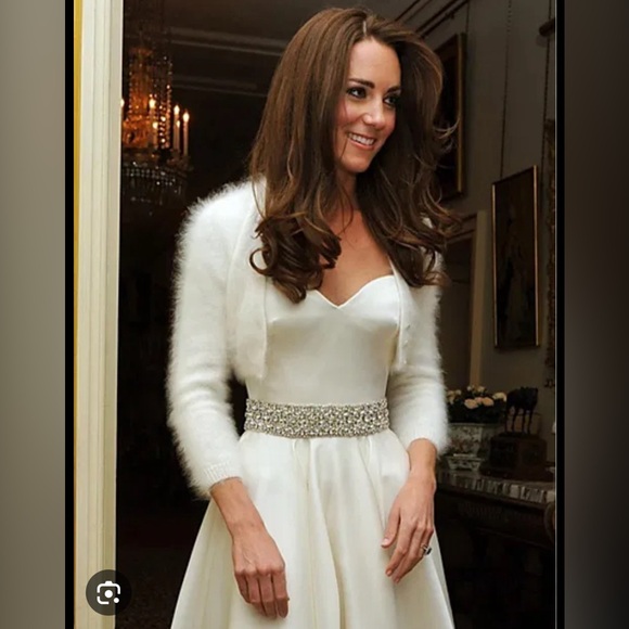 Angora Bridal Cardigan Kate Middleton Style
